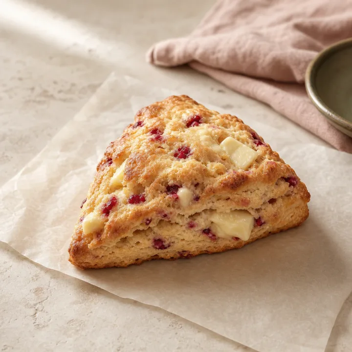 Raspberry and white chocolate scone by Thapsi Pâtisserie